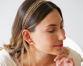 Gioiello Capelli Donna Catena Per Capelli Bohémien Con Cristalli | Accessorio Per Sposa, Feste, Festival | Regolabile Gioiello Per Capelli Elegante
