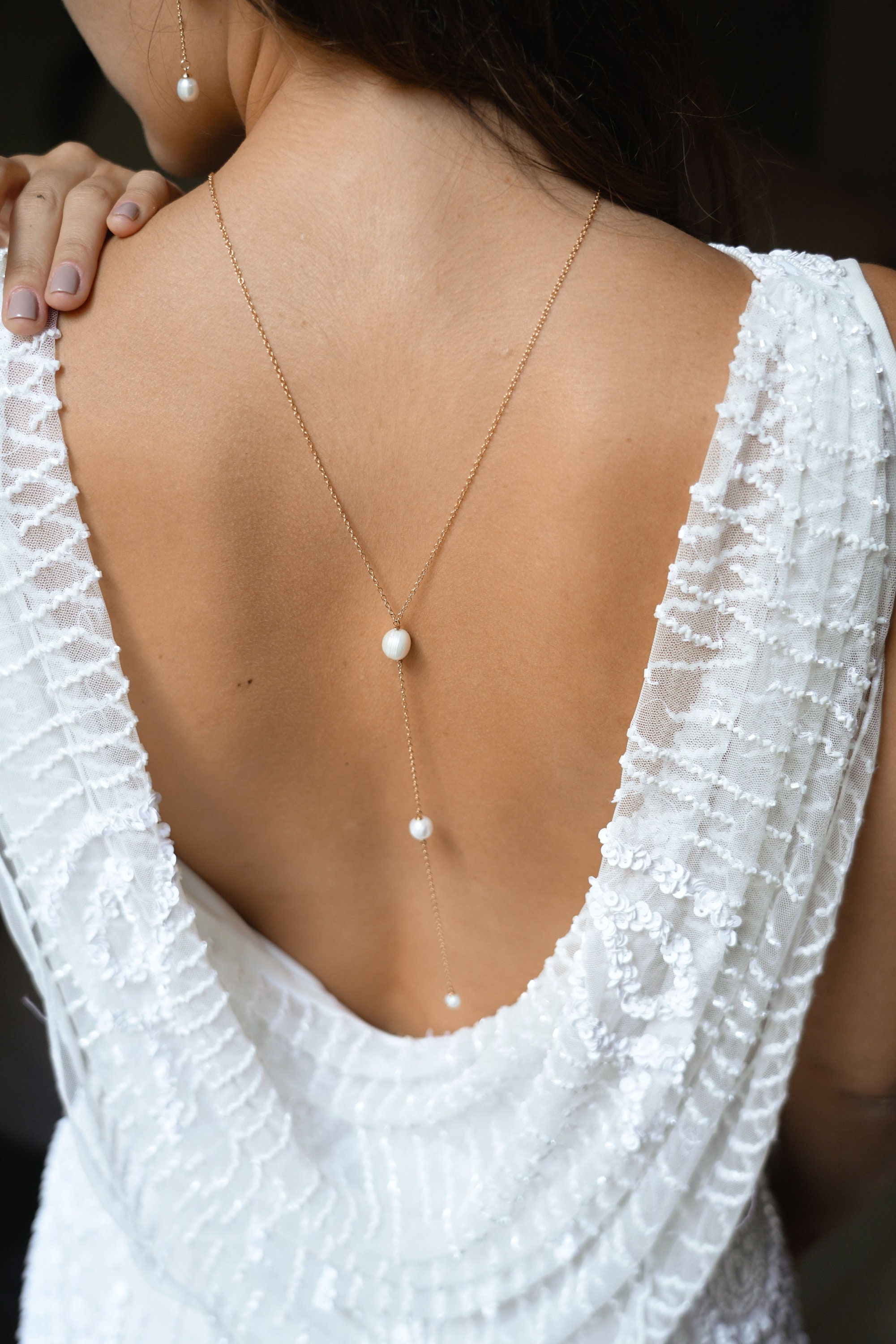 Covered in Pearls Back Necklace – Ettika