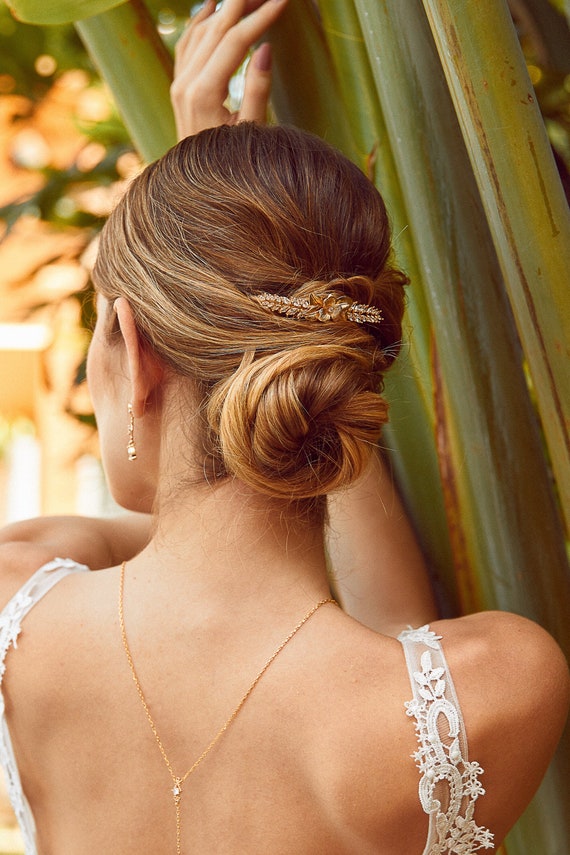 Pic/accessoire/Epingle Cheveux chignon Mariée/Mariage/Soiré Gris/Vert