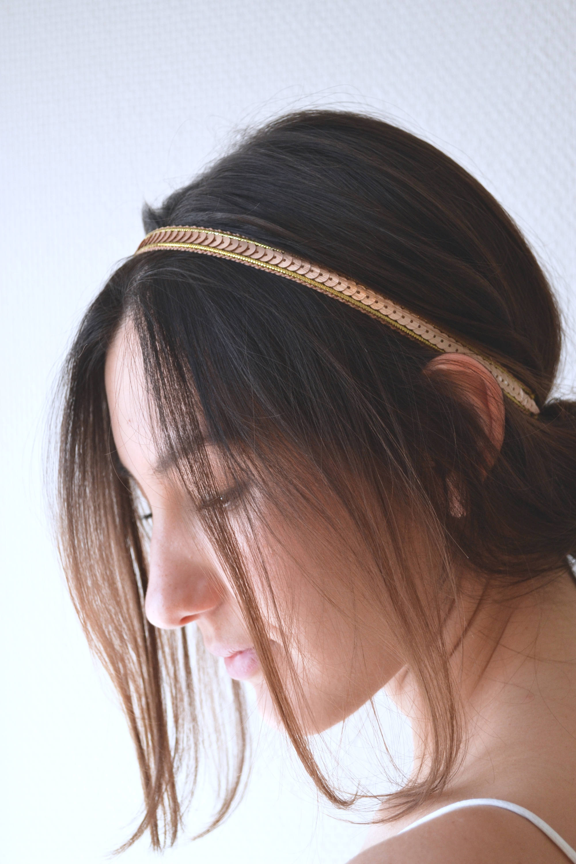 Headband hair jewel headbandgolden headband gold sequins. Etsy