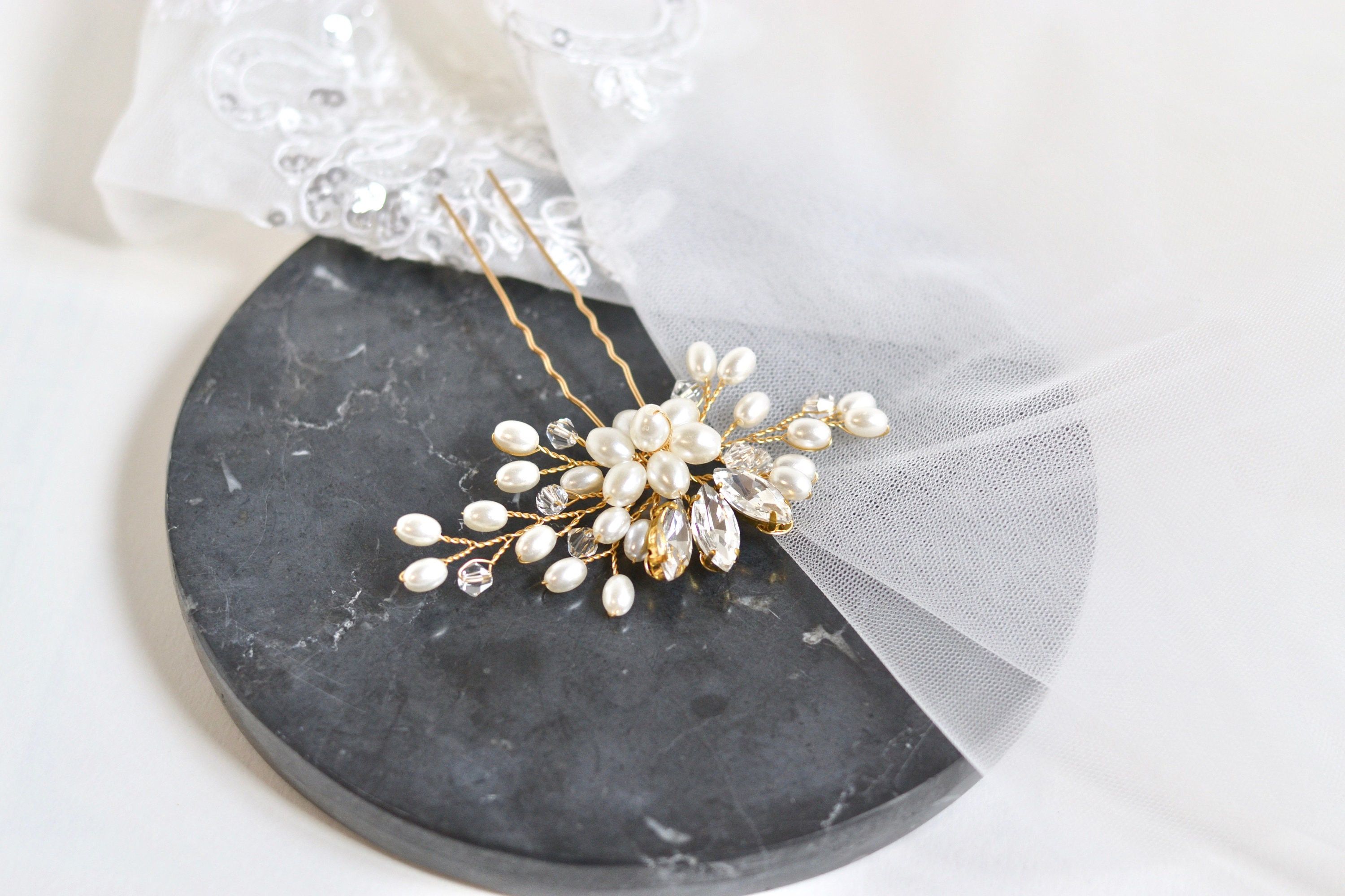Peigne à Cheveux De Mariage En Cristal Strass - Accessoire Élégant Pour Mariée
