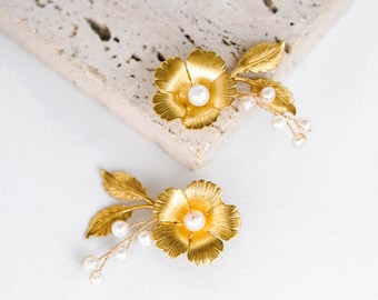 Narcissus - Flowery Shoe Clips