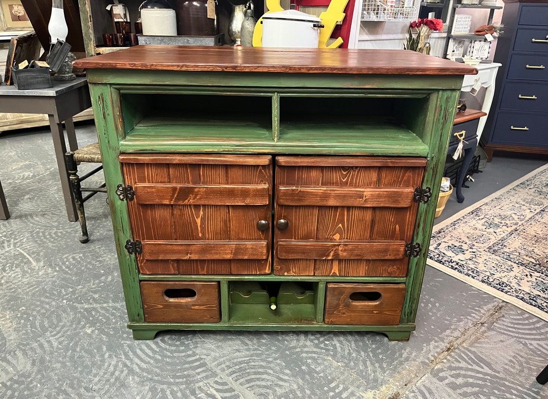 Antique Dresser to Kitchen Island Conversion Etsy