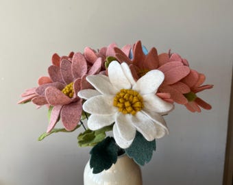 Handmade Felt Daisy - Single Large - Pick Your Own Posy