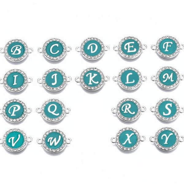 x 1 = Connecteurs lettres 2 liens ,idéale pour bracelets avec strass