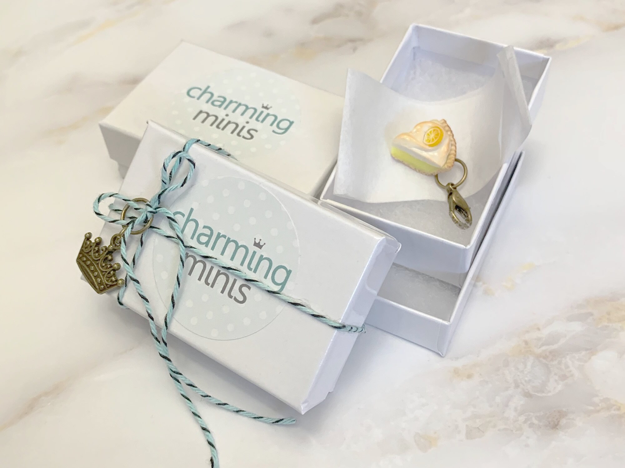 Lemon Pie Miniature Polymer Clay Charm Jewellery Knitting - Etsy