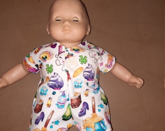 Bitty Baby Romper - Opens in back and front for easy on & off for the little ones.