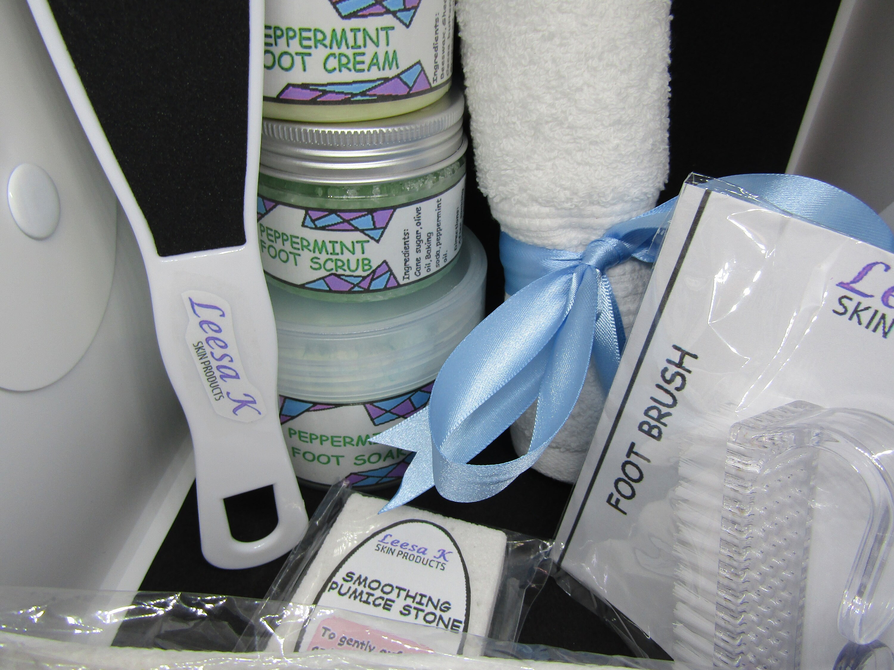 Peppermint foot pamper kit Pamper hamper Relaxing foot Etsy