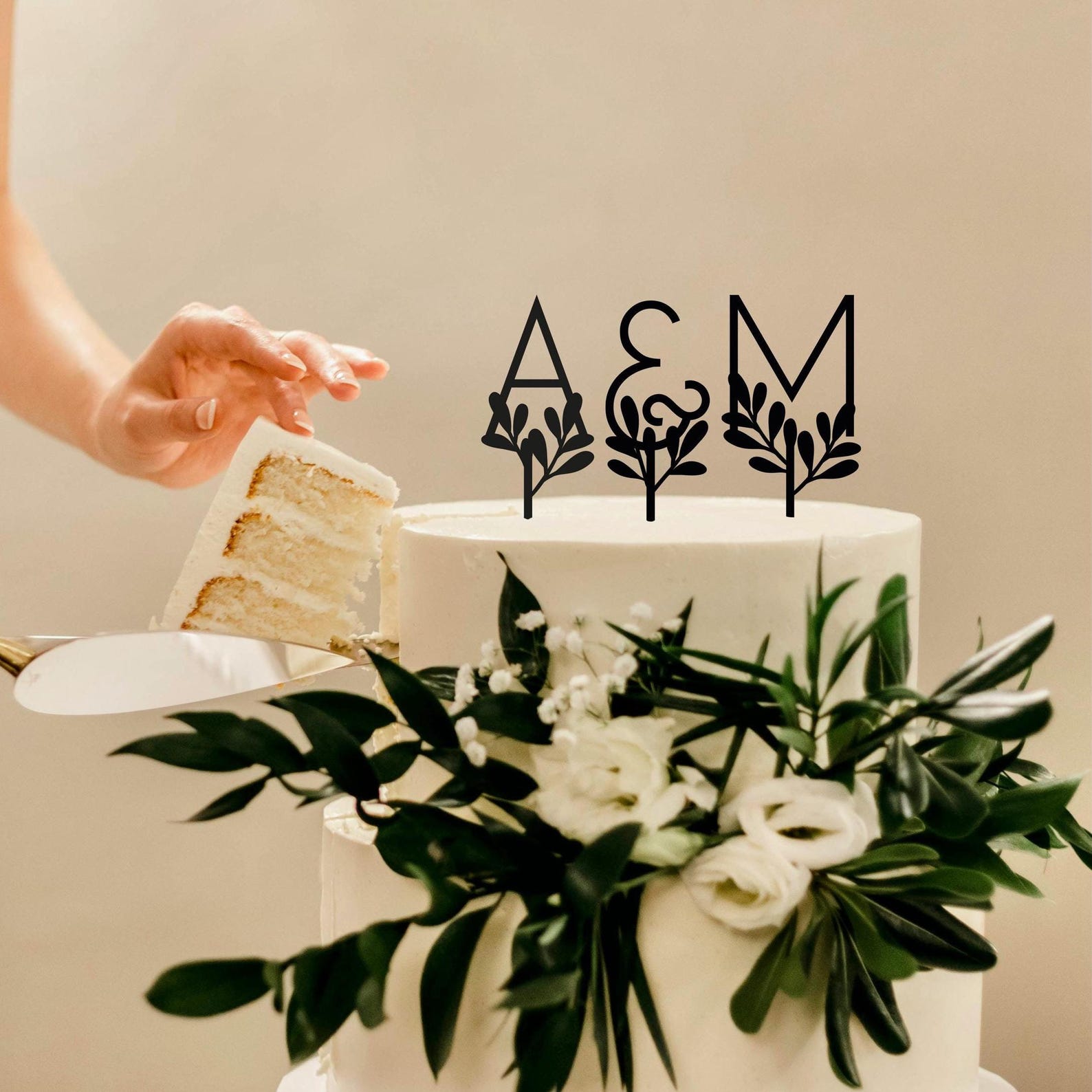 Customizable Laser Cut Cake Topper Letters - Monogram Decorations for ...