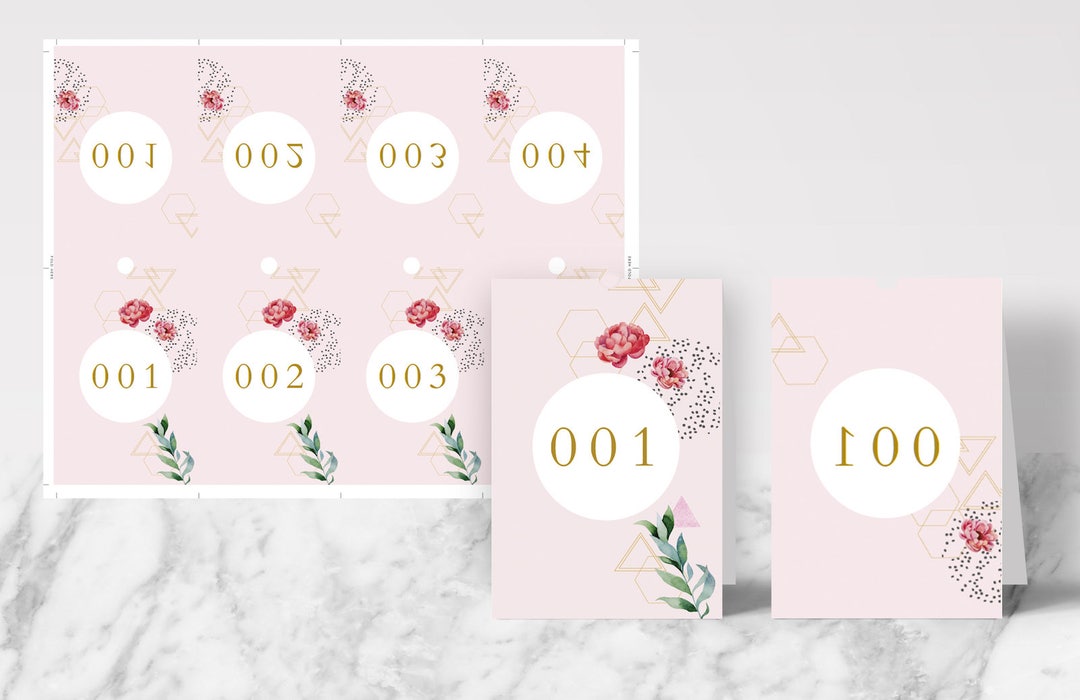 Facebook Live Sale Numbers Double Sided Numbered 001 100 - Etsy