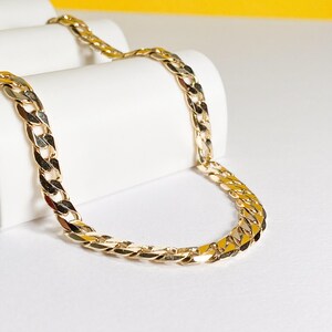 Cuban Chain Necklace, Cuban Choker Necklace,  Gold Filled Curb Chain, Everyday Layering Chain
