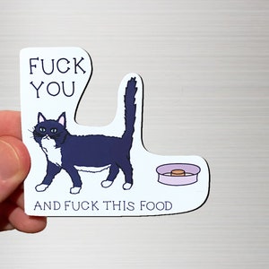Imán de gato - Que te jodan a ti y a esta comida