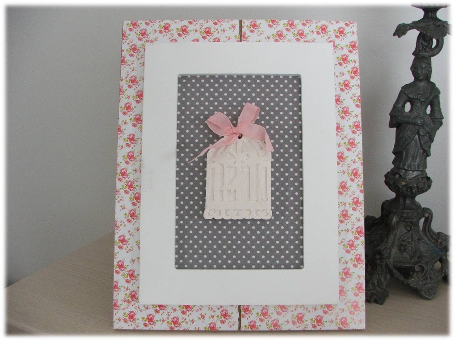 Cadre Romantique Parfumé L'oiseau en Cage