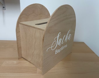 Personalized wooden urn