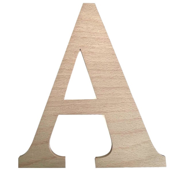 Grande lettre en bois 20 cm