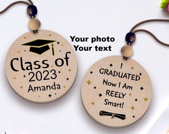 Personalized Graduation Car Charm, High School Senior Gift