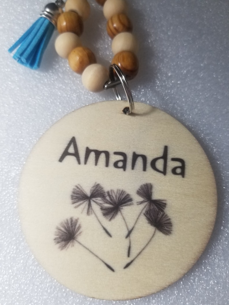 Personalized Wood Name Keychain: Custom Engraved Charm, Backpack Tag - Etsy