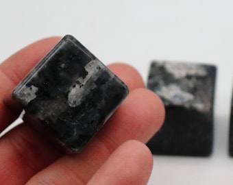 Larvikite Cube, 30 mm/1.2" Larvikite Cubes