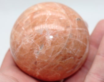 Orange Moonstone Spheres, Peach Moonstone Sphere