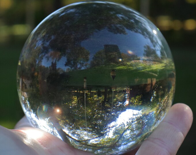 Gazing Ball 4 / 100 Mm, Crystal Gazing Balls, Leaded Crystal, 100mm