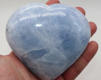 Blue Calcite Heart