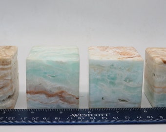 Caribbean Calcite Cubes, Large Caribbean Calcite Cubes