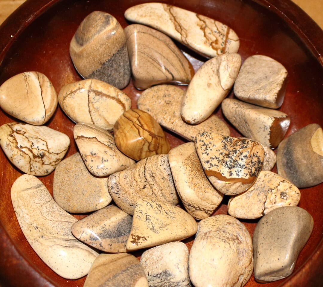 Tumbled Picture Jasper, Tumbled Jasper, Picture Jasper Etsy
