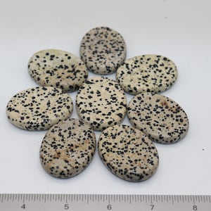 Dalmation Stone Worry Stone, Dalmation Jasper