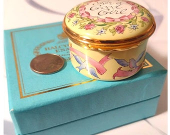 TIFFANY & CO. Halcyon Days Enamels Collectible Box for a Good Girl
