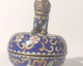 Cloisonne Foo Dog Music Box Song of the Lion Imperial Symphony Ardleigh Elliot Vintage