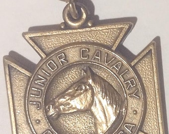 Junior Cavalry of America Medal Pendant Horse Cross Dieges & Clust '41