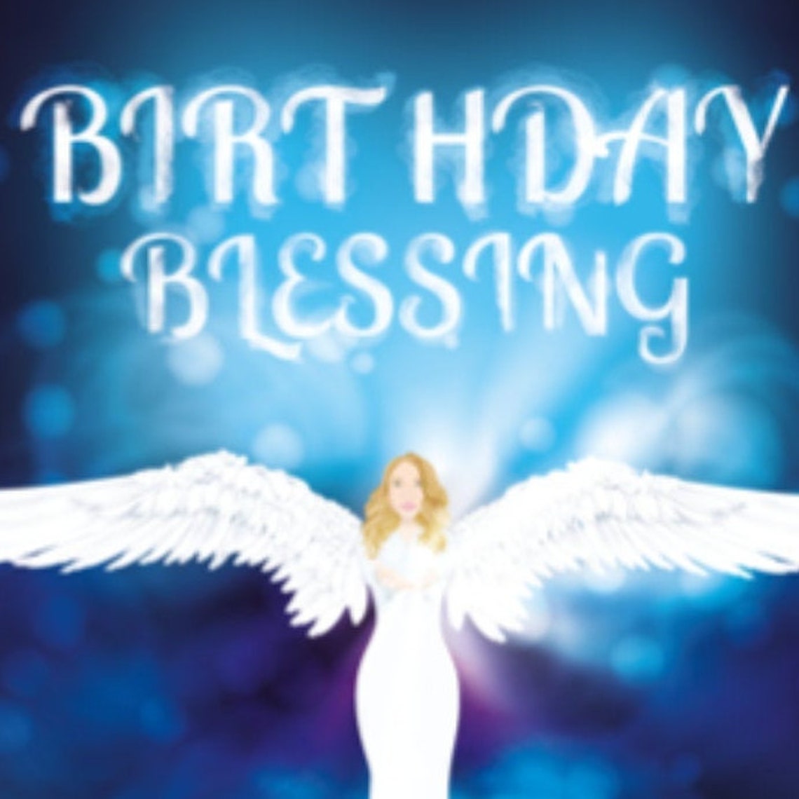 Birthday card angel  Etsy