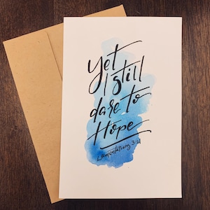 Cartões personalizados de aquarela com versículos bíblicos (conjunto de 3)