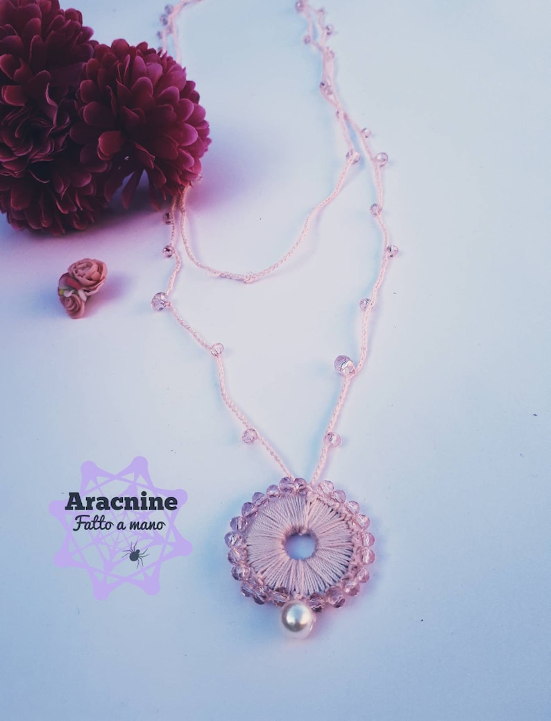 Crocheted necklace