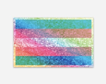 Trans Flag Sticker