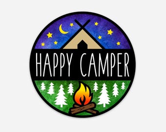 Happy Camper Sticker