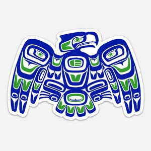 Tribal Seahawk Sticker