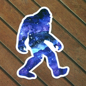 Galaxy Sasquatch Sticker