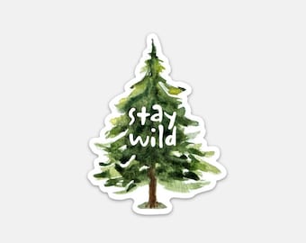 Stay Wild Tree Sticker