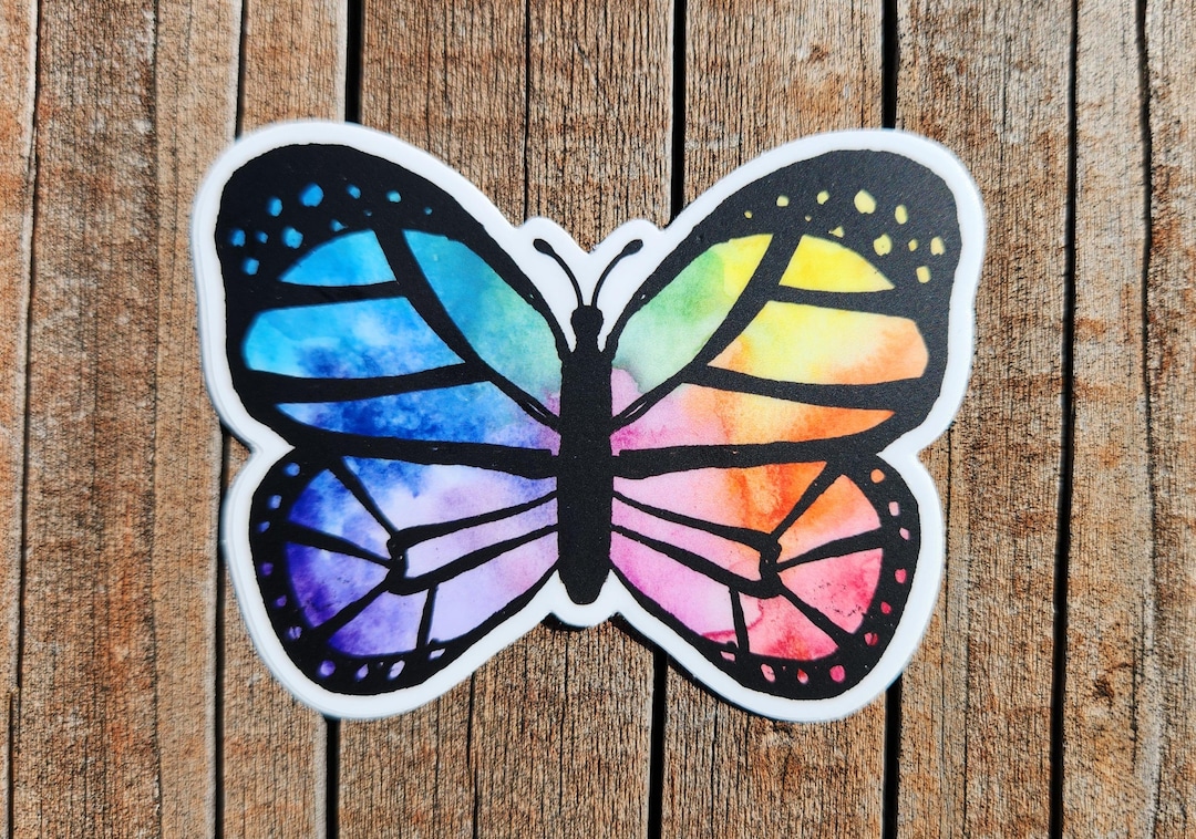 rainbow-butterfly-sticker-etsy