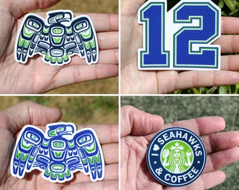 Seattle Seahawks Stickers, Small Sticker Set