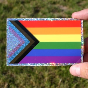 Progress Pride Sticker, Pride Flag Sticker