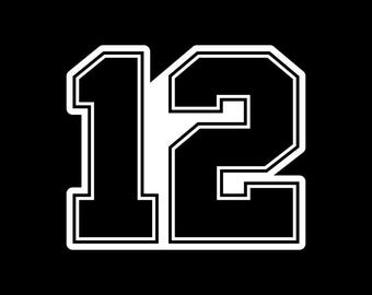 Seahawks 12 Transfer Decal – Seattle Football Vinyl Decal
