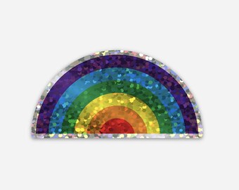 Glitter Rainbow Sticker