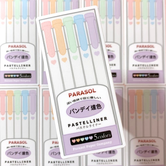 Pastelliners Pastel Mildliner Midliner Highlighter Marker Pen WATERPROOF  Vinyl Sticker Decal 