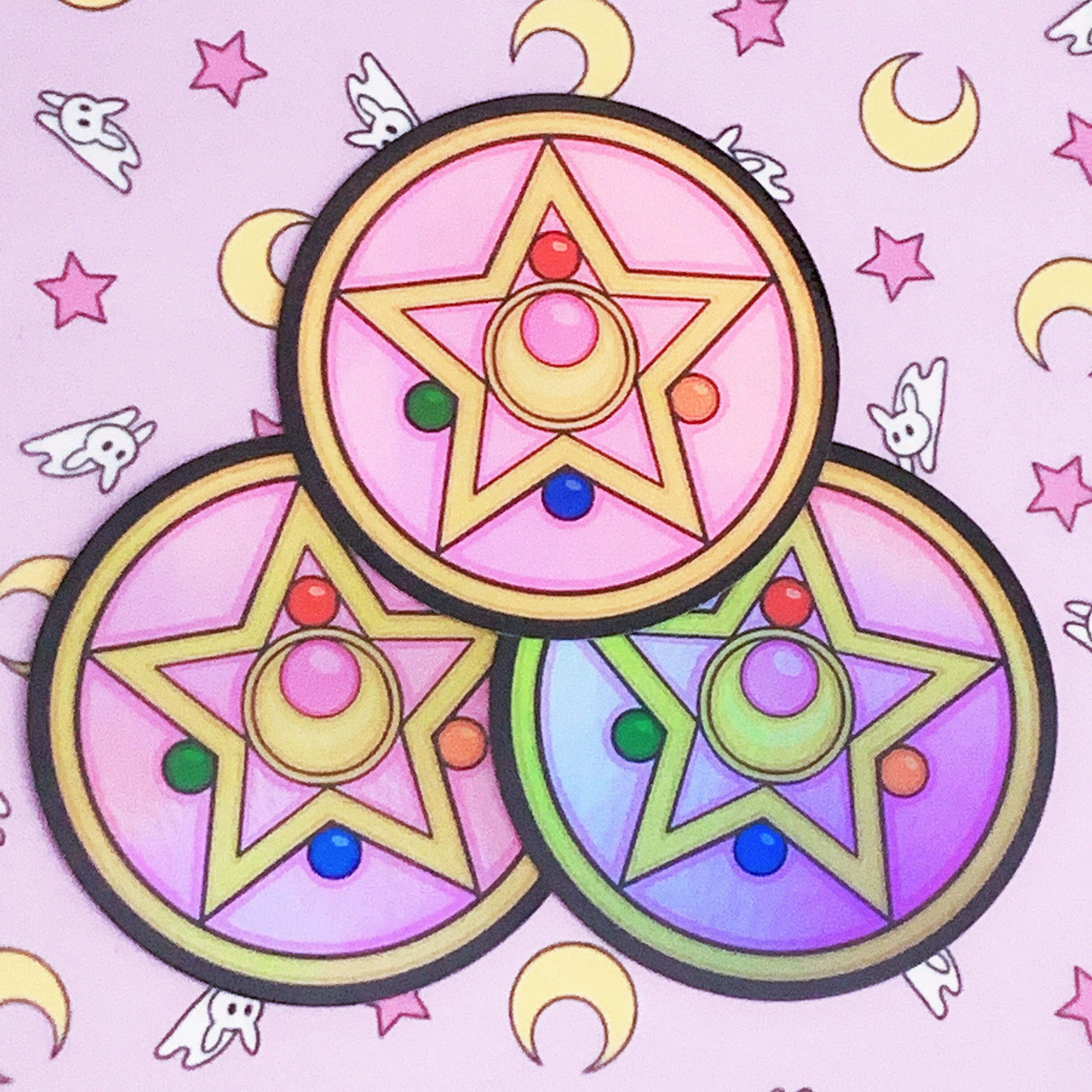 Naked Sailor Moon Cast Waterproof Sticker - Ecchi Vinyl Anime Car Deca –  K-Minded