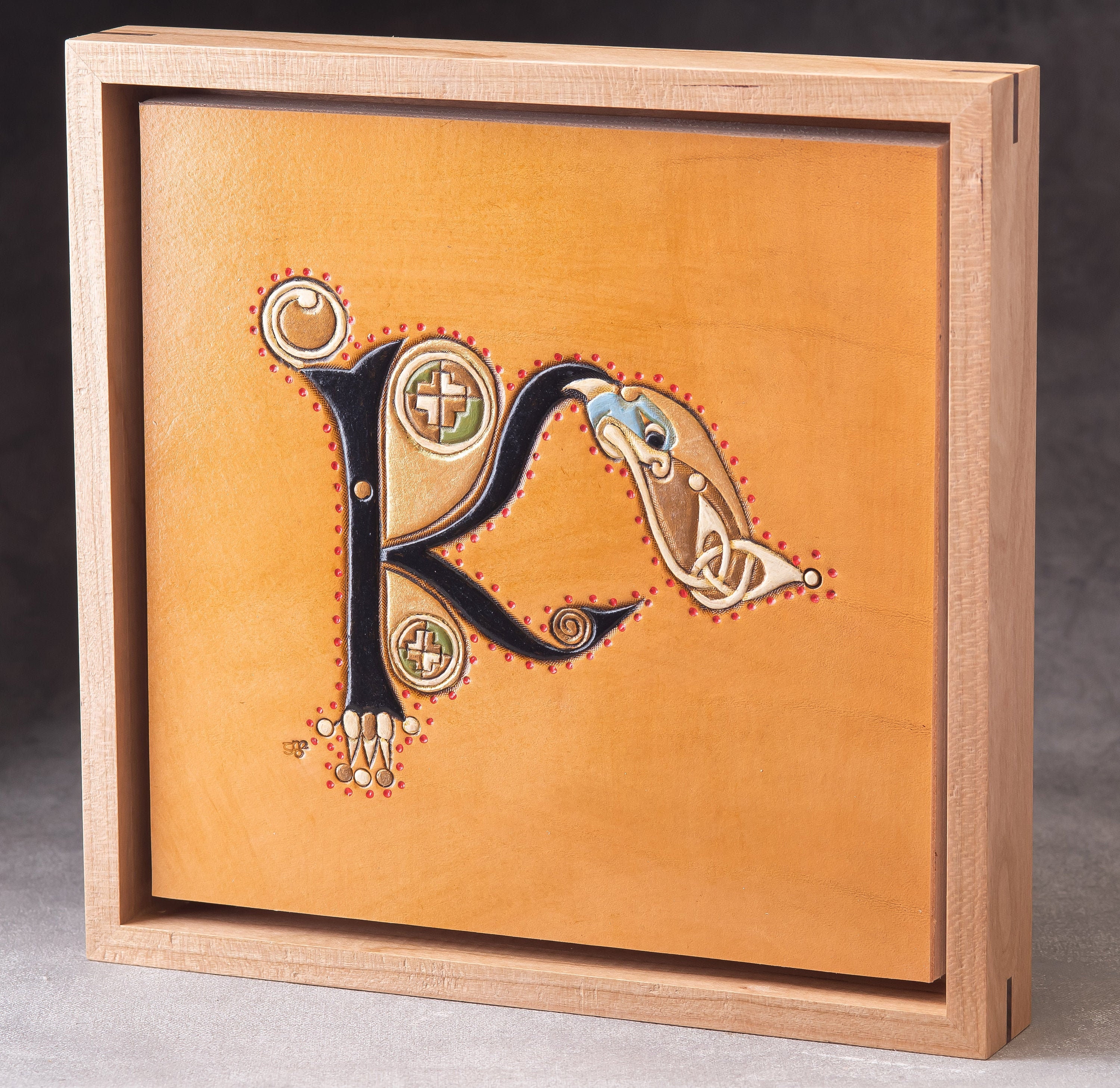 Illuminated letter K adapted from Book of Kells | Etsy