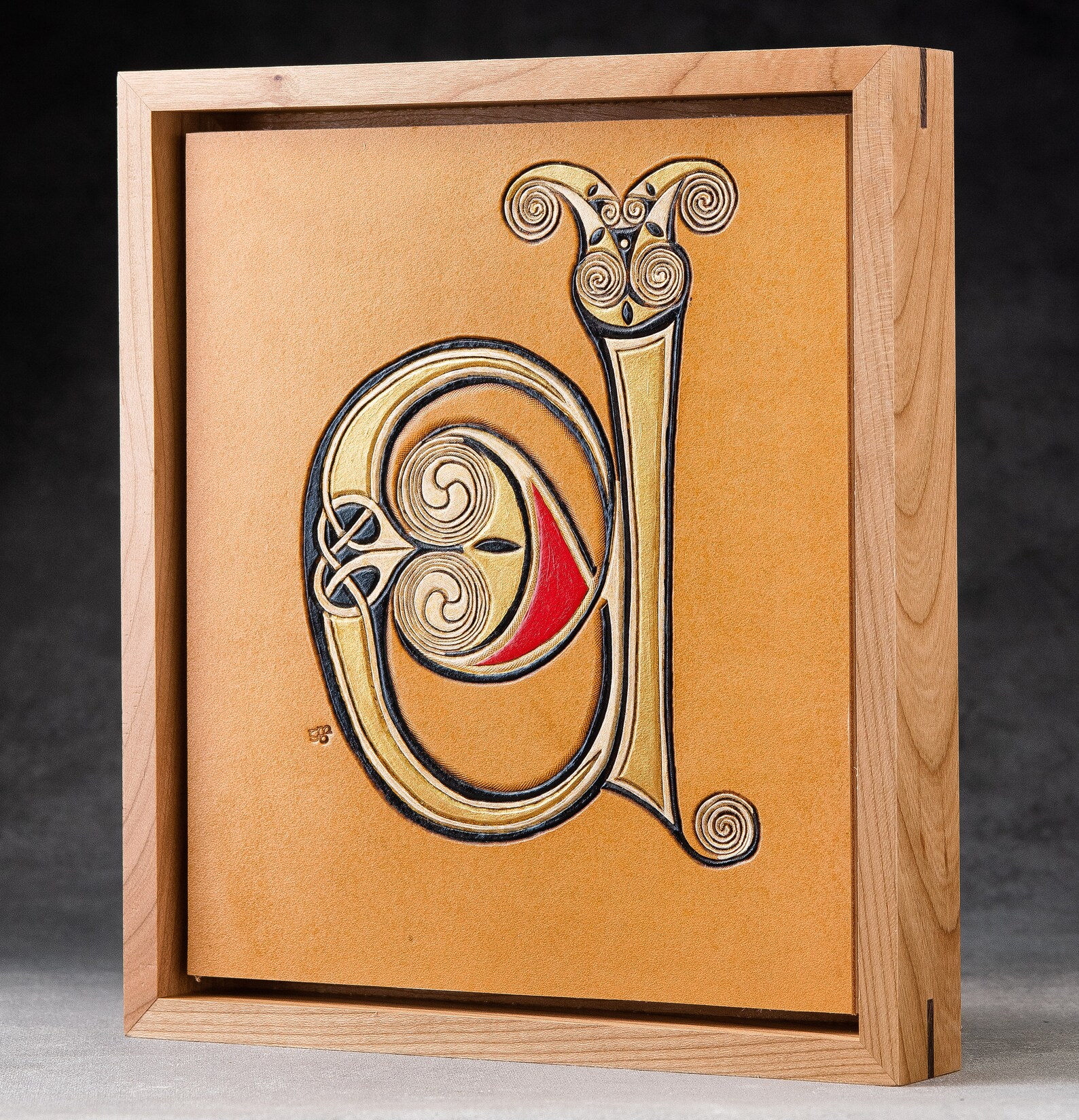 Illuminated letter D from Collectio Canonum | Etsy
