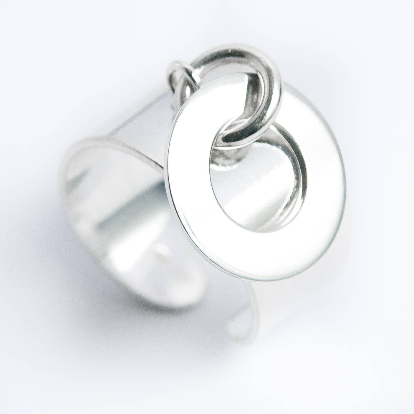 Bague En Argent Massif Taille 48 - Bijou Vintage En Argenté, Occasion En Bon état