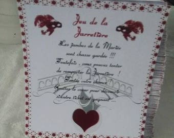 Lot de Cartes à gratter pour tombola , jeu de la jarretière  thème Venise